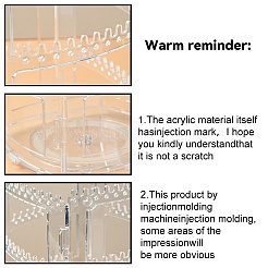 Вращающиеся акриловые подставки для сережек&nbsp;EDIS-N010-03