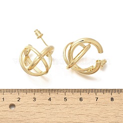 Латунь серьги EJEW-A121-08G