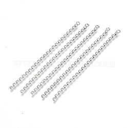 Латунные цепочки для чашек со стразами большие подвески с кисточками, кристалл, платина, 70x2.5x2 мм, отверстие : 1.6 мм