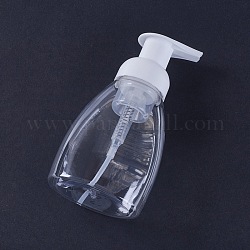 Botellas de jabón espumoso, botellas rellenables, Claro, 15.4x8.05x5.3 cm, capacidad: aproximadamente 250 ml