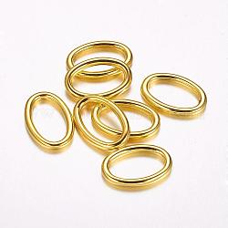 Пластиковые соединительные кольца ccb, овальные, золотые, 26x18x3 мм, отверстие : 11.5x20 мм