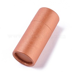 Scatole per imballaggio in carta kraft, per contenitore per penne e carrello da tè, tubo, arancione, 8.5~8.6 cm, Capacità: 10 ml