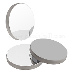 Benecreat 3 lente reflectante de molibdeno., lente de espejo láser mo, para máquina cortadora de grabado láser, plano y redondo, plata, 20x2.5mm