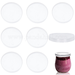 GORGECRAFT 2.6 Inch 24Pcs Yogurts Bottle Caps Yogurt Jar Lids Set Storage Replacement Cover Reusable Food Container Caps for Glass Mugs Jars Coffee Cookie Supplies Milk Canning Pudding Jelly Cup