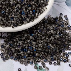 Miyuki runde Rocailles Perlen, japanische Saatperlen, (rr4556) azuro matt, 8/0, 3 mm, Bohrung: 1 mm, über 422~455pcs / Flasche, 10 g / Flasche