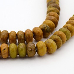 Larderite naturale shoushan tianhuang pietra fili di perline rondelle, 8x5mm, Foro: 1 mm, circa 80pcs/filo, 15.75 pollice