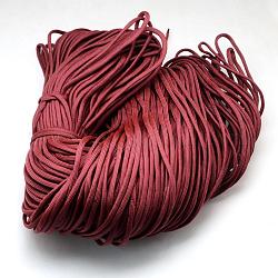 7 Innenkerne Polyester- & Elasthan-Kordelseile, einfarbig, zur Herstellung von Seilarmbändern, Schamottestein, 4~5 mm, ca. 109.36 Yard (100m)/Bündel, 420~500 g / Bündel