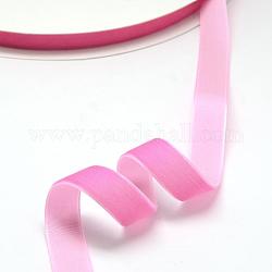 1 дюймовая бархатная лента с одним лицом, ярко-розовый, 1 дюйм (25.4 мм), около 25 ярдов / рулон (22.86 м / рулон)