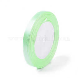 シングルフェイスサテンリボン  ポリエステルリボン  薄緑  10mm（3/8インチ）  約25ヤード/ロール（22.86メートル/ロール）  10のロール/グループ  250ヤード/グループ（228.6メートル/グループ）