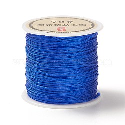 50 Yard chinesische Knotenschnur aus Nylon, Nylon-Schmuckschnur zur Schmuckherstellung, Blau, 0.8 mm