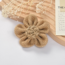 Jute-Ornament-Accessoires, Blume, 80 mm