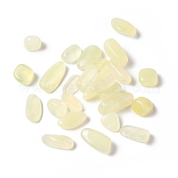 Perle di giada naturale nuove, Senza Buco / undrilled, pepite, 14.5~31x10~20x3~12.5mm, circa 195pcs/500g