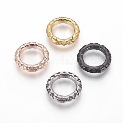 304 acero inoxidable anillos de la puerta de primavera, o anillos, color mezclado, 23x3.5mm, diámetro interior: 17 mm