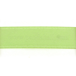 Двухсторонняя атласная лента, Полиэфирная лента, светло-зеленый, 1/8 дюйм (3 мм), о 880yards / рулон (804.672 м / рулон)