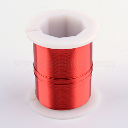 Круглая медная проволока для ювелирных изделий, красные, 28 датчик, 0.3 мм, около 9 фута (3 ярда) / рулон, 12 рулон / коробка