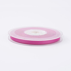 Doppeltes mattes Satinband, Polyester Satinband, Orchidee, (1/4 Zoll)6 mm, 100yards / Rolle (91.44 m / Rolle)