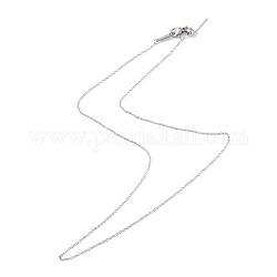 304 collar de cadena de cable de acero inoxidable para hombres y mujeres, color acero inoxidable, 9.92~18.86 pulgada (25.2~47.9 cm)