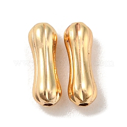 Brass Beads, Fancy Cut Vase, Real 18K Gold Plated, 7mm, Hole: 0.7mm