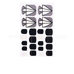Conjunto de arte de uñas de cubierta completa, calcomanías autoadhesivas para uñas con diseño de purpurina, para mujeres y niñas manicura de diy, patrón de diamante, 92x60mm