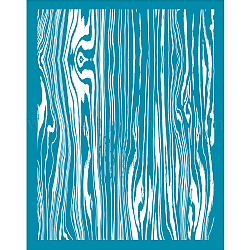 Silk Screen Printing Stencil, for Painting on Wood, DIY Decoration T-Shirt Fabric, Wood Grain Pattern, 100x127mm