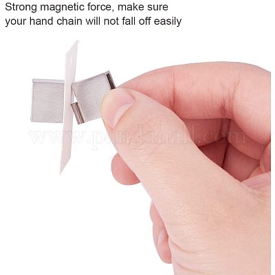 Застежки браслета из матовой нержавеющей стали 304 с магнитным креплением STAS-PH0018-11-WH-1