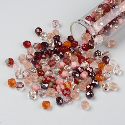 Perles de verre tchèques polies au feu&nbsp;LAMP-O017-151-R1M6-1