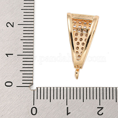 Стойка покрытие латунь микропаве прозрачные трубки дужки KK-F876-31KCG-1