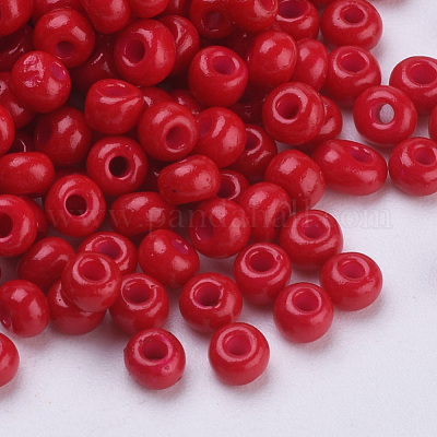 Выпечка краска стеклянные бусины SEED-Q025-3mm-L30-1