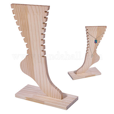 Деревянные стенды для демонстрации ножных браслетов ODIS-WH0025-224B-1