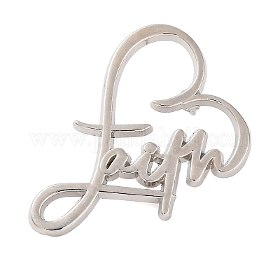 Брошь из цинкового сплава на тему веры JEWB-C035-02B-P-1