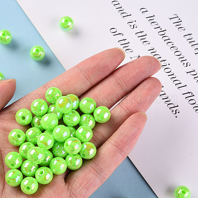 Непрозрачные акриловые бусины MACR-S370-D10mm-A30-1