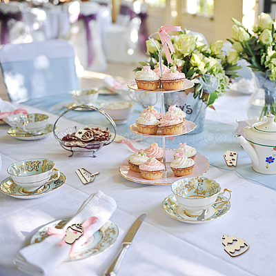 100 шт. 5 стиля необработанных деревянных вырезов WOOD-OC0002-86-1