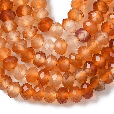 Натуральные полосатые агатовые бусы G-D344-A34-03-1