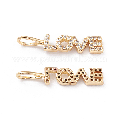 Латунные микропаве прозрачные подвески с фианитом X-ZIRC-L093-76G-1