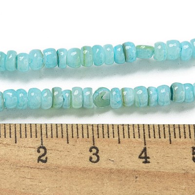 Окрашенные нити бусин из натуральных пресноводных ракушек BSHE-G039-07C-1