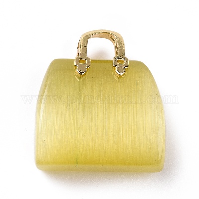 Подвески кошачий глаз G-P490-01G-02-1