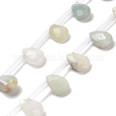 Brins de perles d'amazonite de fleurs naturelles&nbsp;G-Q167-A10-01-1