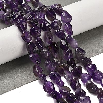 Natürlichen Amethyst Perlen Stränge&nbsp;G-P497-01E-45-1