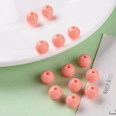 Непрозрачные акриловые бусины MACR-S370-C10mm-SS2109-1