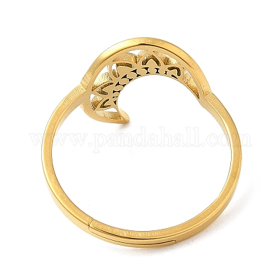 Регулируемые кольца из нержавеющей стали 304 RJEW-K245-49G-1