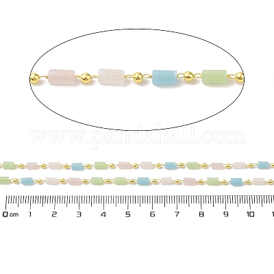 Цепочка из латуни и стекла CHC-A009-04G-06-1