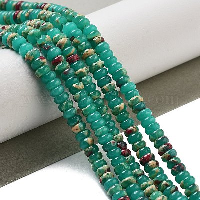 Окрашенные синтетические нити из имперской яшмы G-K343-C12-01-1