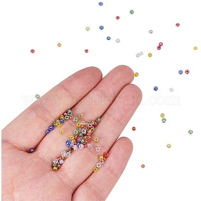 Смешанные 12/0 круглые стеклянные бусины&nbsp;SEED-PH0006-2mm-05-1