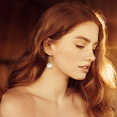 20 пара 4-х стильных висячих серег и серег с пустым стеклянным куполом EJEW-AB00028-1