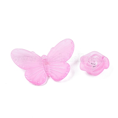 Прозрачные акриловые бусины OACR-H039-04F-1