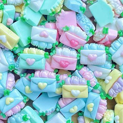 Непрозрачные кабошоны из смолы CRES-M037-05F-1