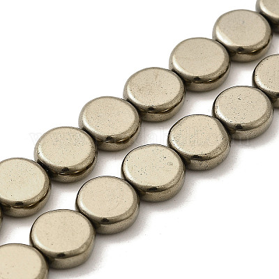 Гальванические нити из синтетических немагнитных гематитовых бусин G-L613-L01-01C-1