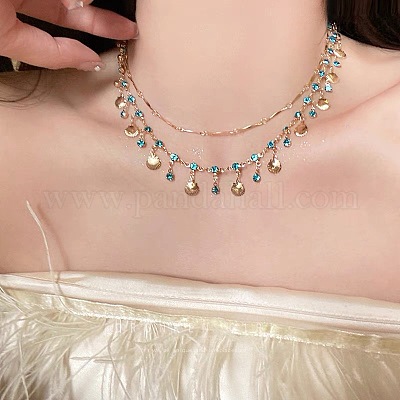 Двухслойные браслеты из сплава со стразами FS-WG859AA-02-1