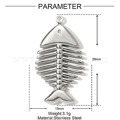 Подвески из нержавеющей стали 304 STAS-OY001-18P-1