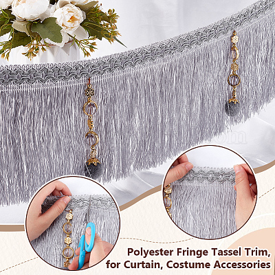 4 м полиэстеровая бахрома с кисточками DIY-OC0013-37E-1